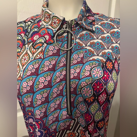 MSK Colorful Patterned mini Dress S - Picture 7 of 8